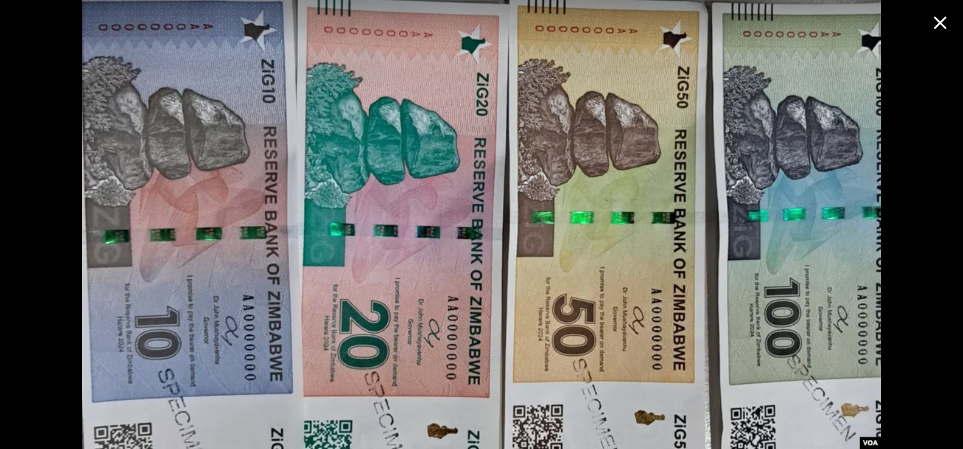 ZiG new Zimbabwean Gold Backed Currency